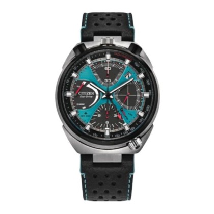 Citizen PROMASTER AV0106-01L 44.5mm Black Leather Strap Chronograph Analog Men Watch